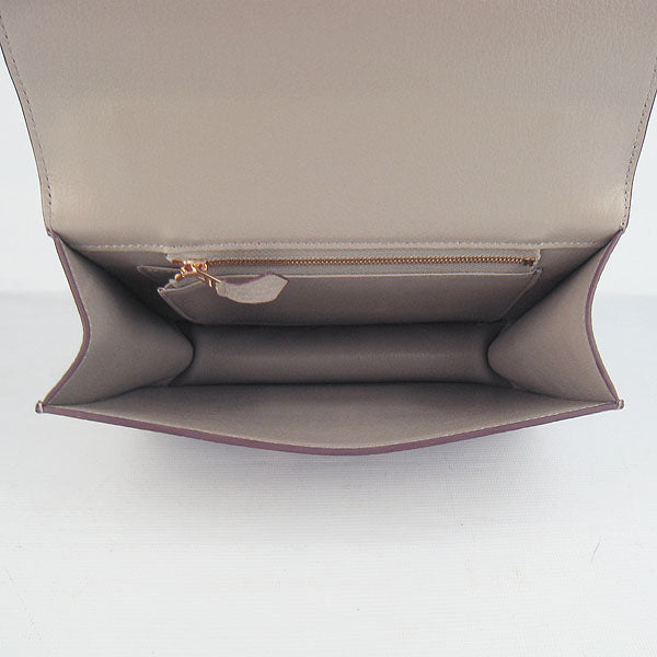 Hermes Constance Cowskin Leather Bag H017 grey Golden - fashionupstore1