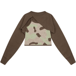 1984® Women Camouflage Super Crop Knit Sling Set - 1984brand