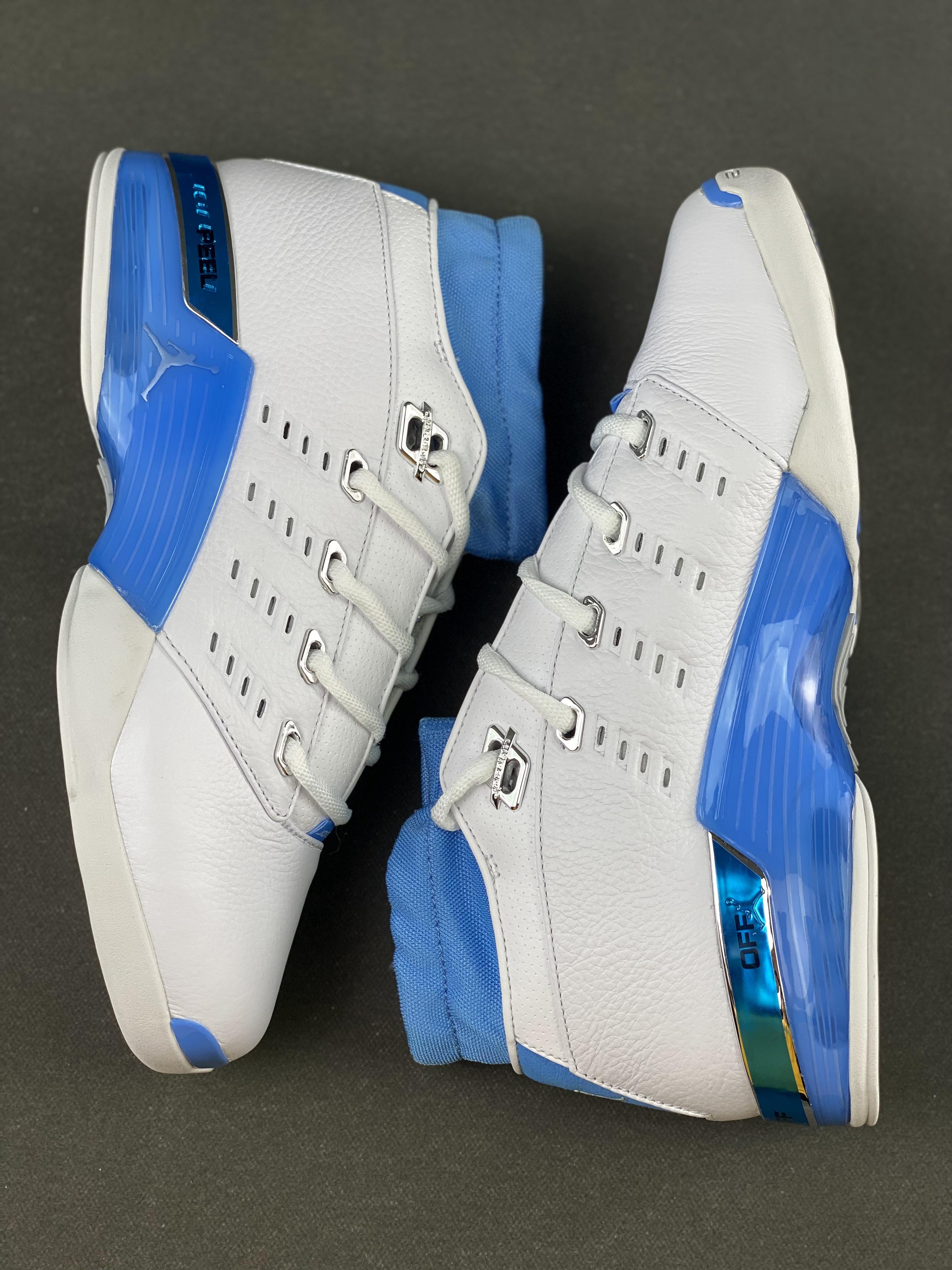 Custom Air Jordan 17 Low SP “UNC” - fashionupstore1