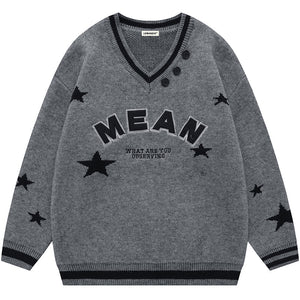 1984® Varsity V Neck Sweater Star - 1984brand