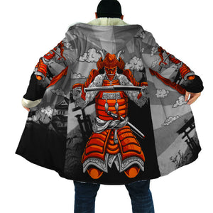 Samurai Cloak hoodie & Oni cloak Hoodie Japanese Streetwear 3D Hoodie - fashionupstore1