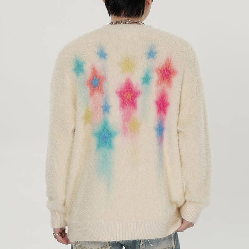 1984® Fluffy Knit Sweater Colorful Star - 1984brand