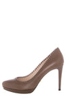 Prada Taupe Leather Pumps SZ 38 - fashionupstore1