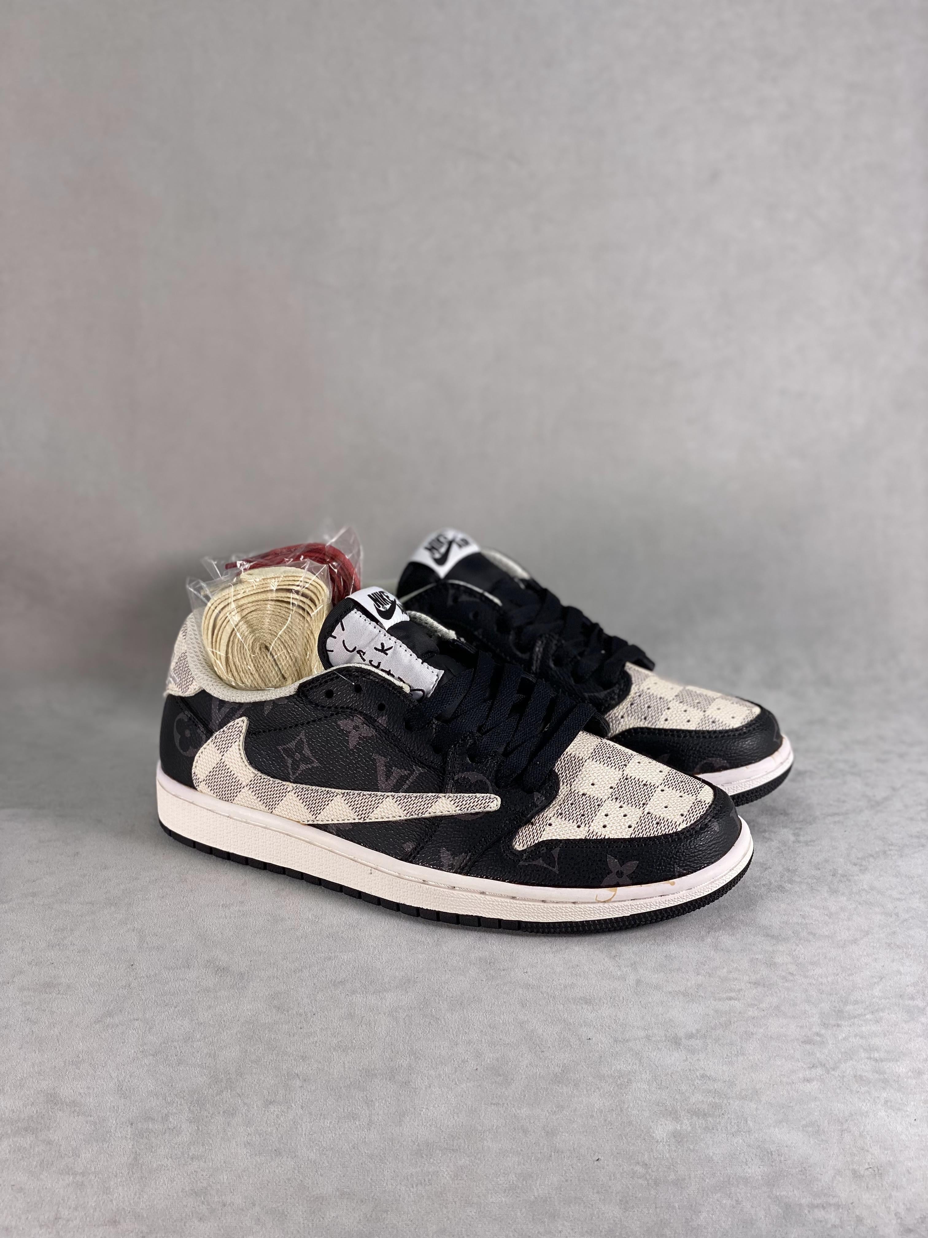 Custom Travis Scott x Fragment x Air Jordan 1 Low TS x LV DM7866-512 sneakerhypes