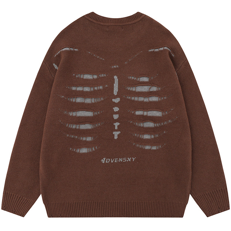 1984® Oversize Skeleton Jacquard Sweater - 1984brand