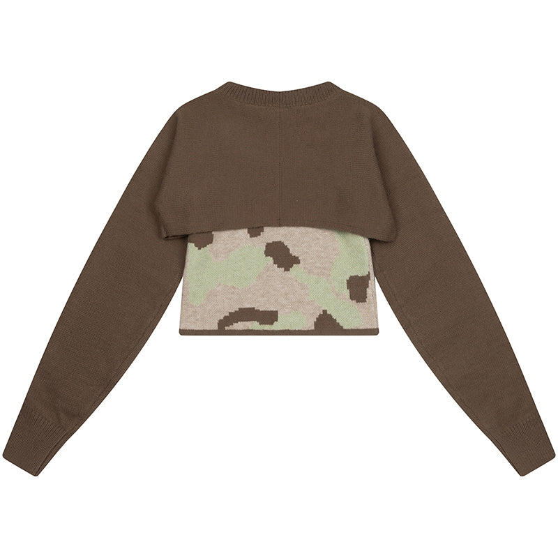 1984® Women Camouflage Super Crop Knit Sling Set - 1984brand