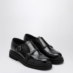 BLACK MONKSTRAP LOAFER - fashionupstore1