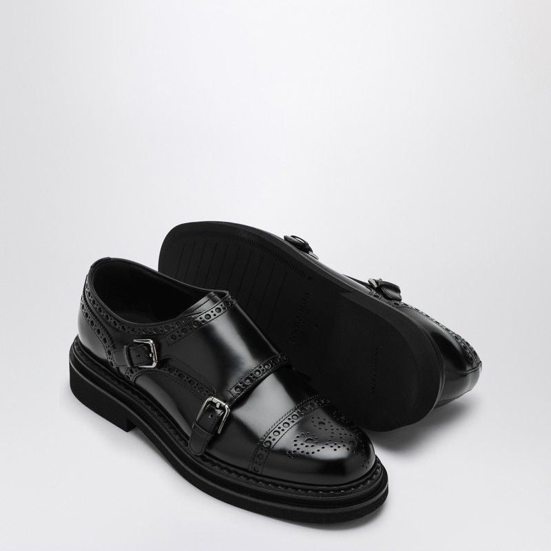 BLACK MONKSTRAP LOAFER - fashionupstore1