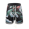 Floral Shorts - Black/Green/Beige - fashionupstore1