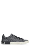 PORTOFINO LEATHER AND FABRIC LOW-TOP SNEAKERS - fashionupstore1