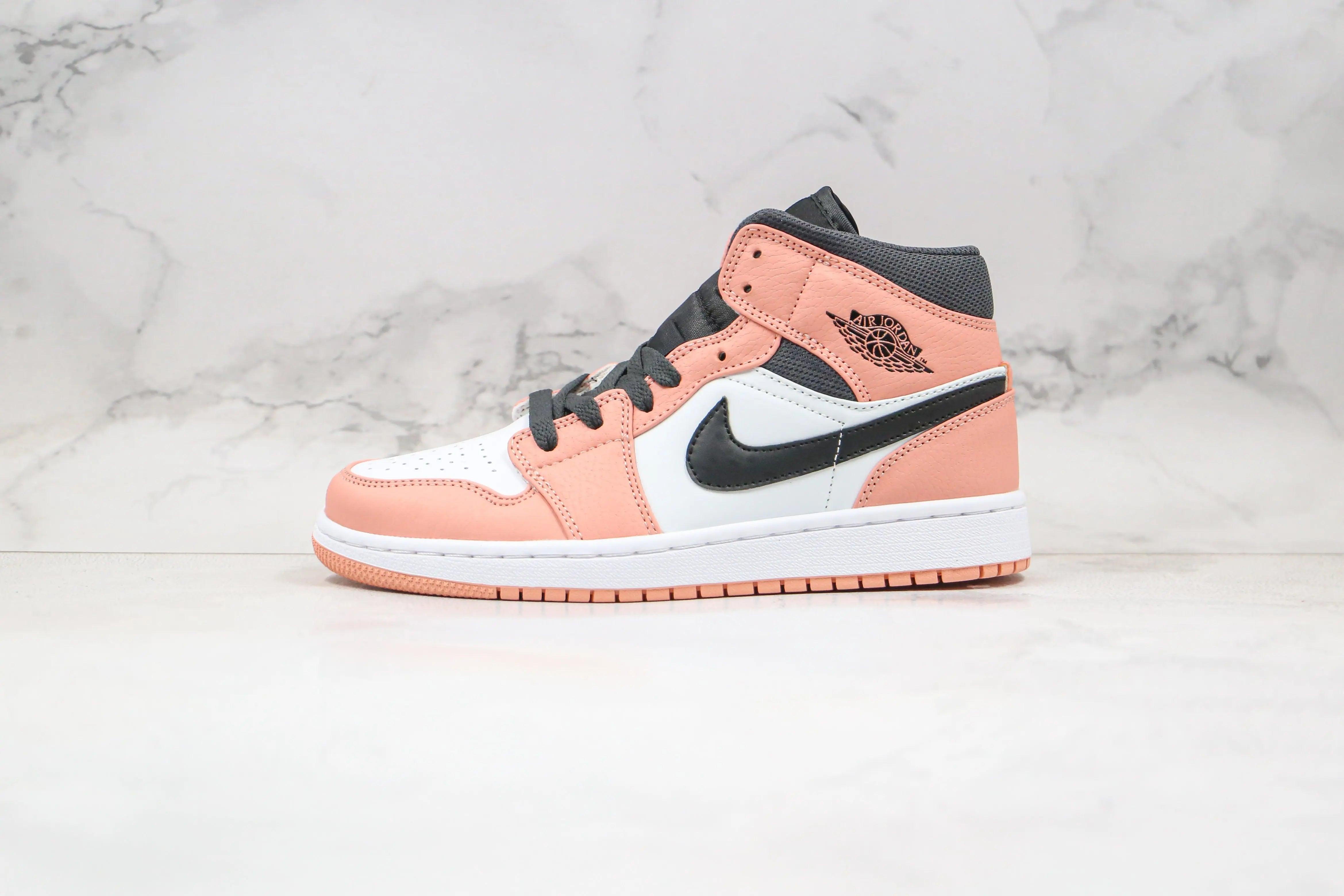 Custom Air Jordan 1 Mid" Digital Pink Quartz High Q ( Customs And Box ), Jordan 1 Sneakers Active sneakeronline