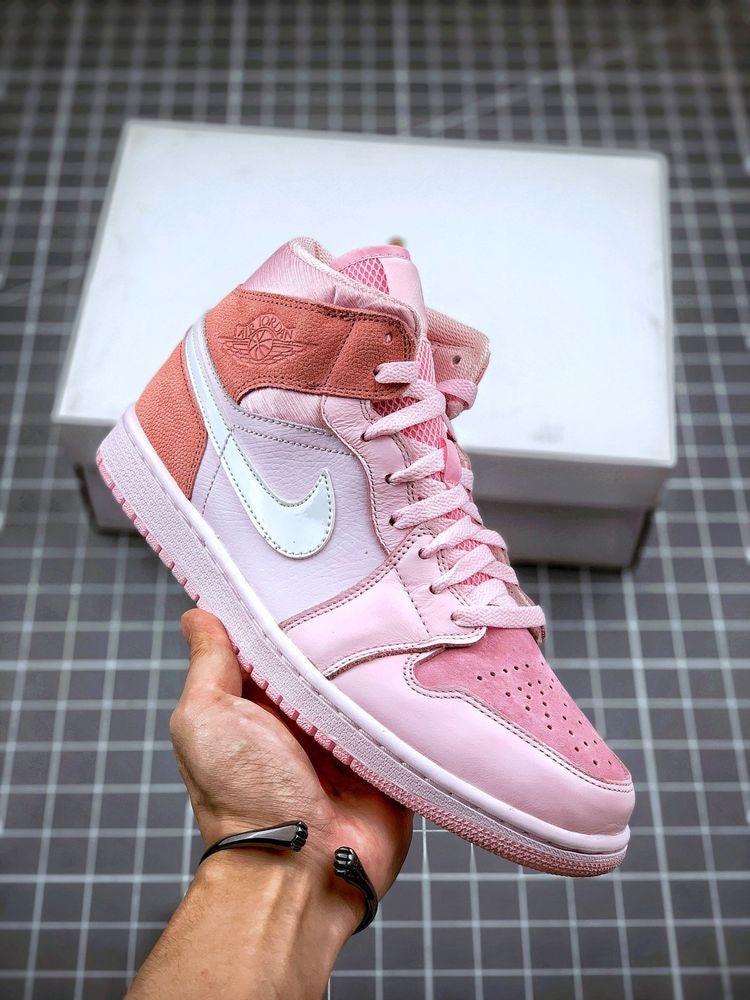 Custom Air Jordan 1 Mid Digital Pink High Q sneakerlandnet