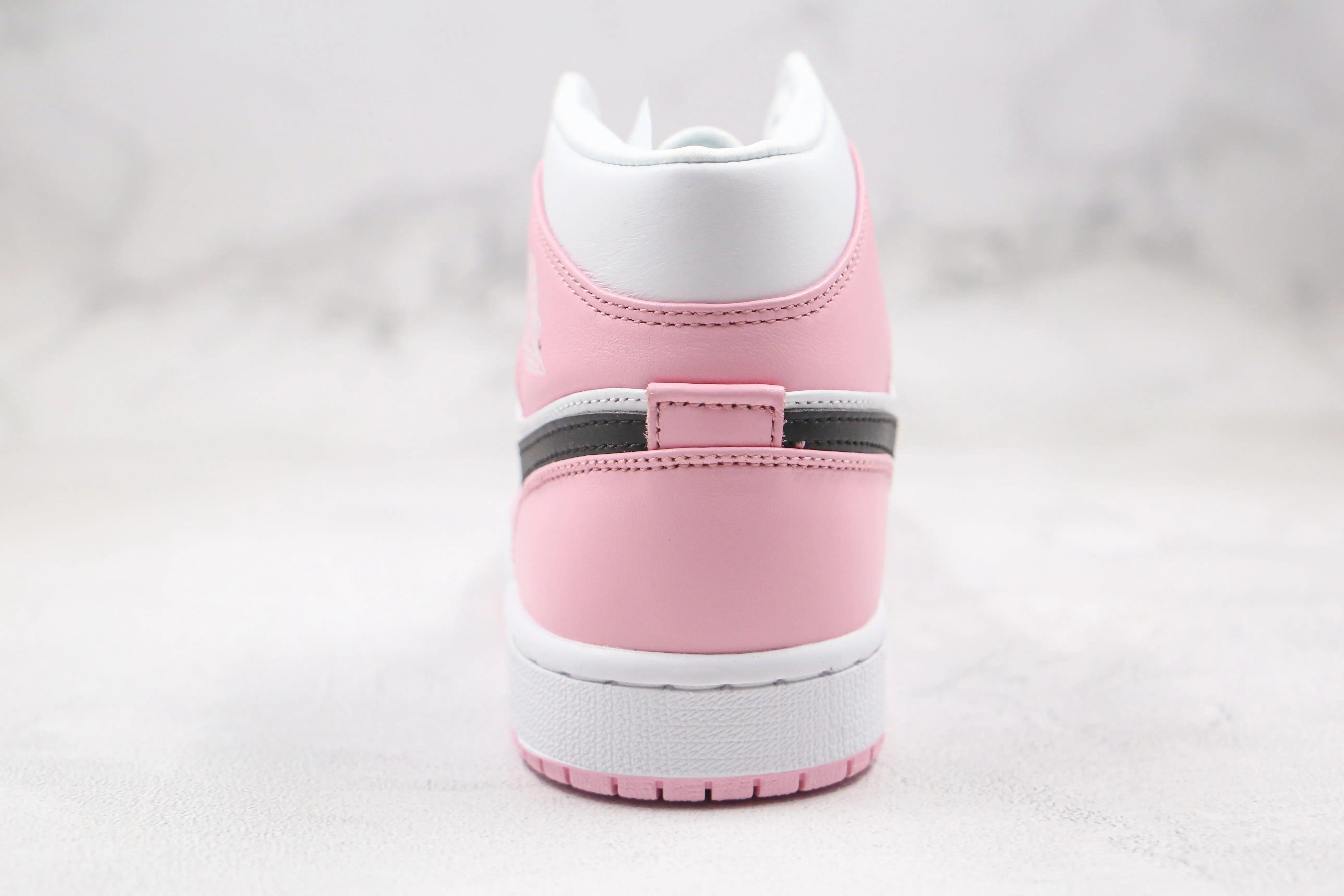 Custom Air Jordan 1 Pink Mid High Q - fashionupstore1