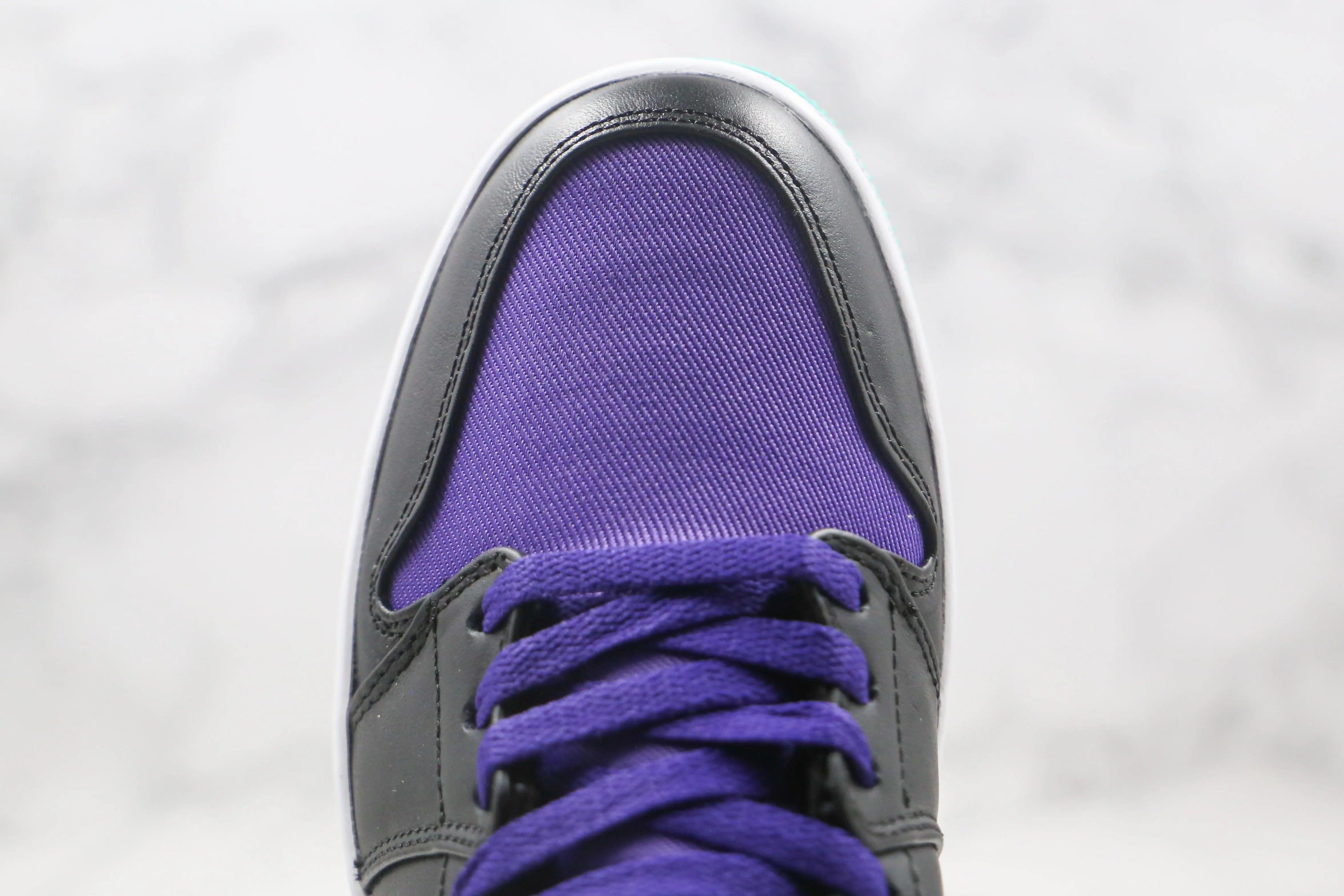 Custom Air Jordan 1 Purple Mid High Q ( Customs And Box ), Jordan 1 Sneakers Active luxurysteps