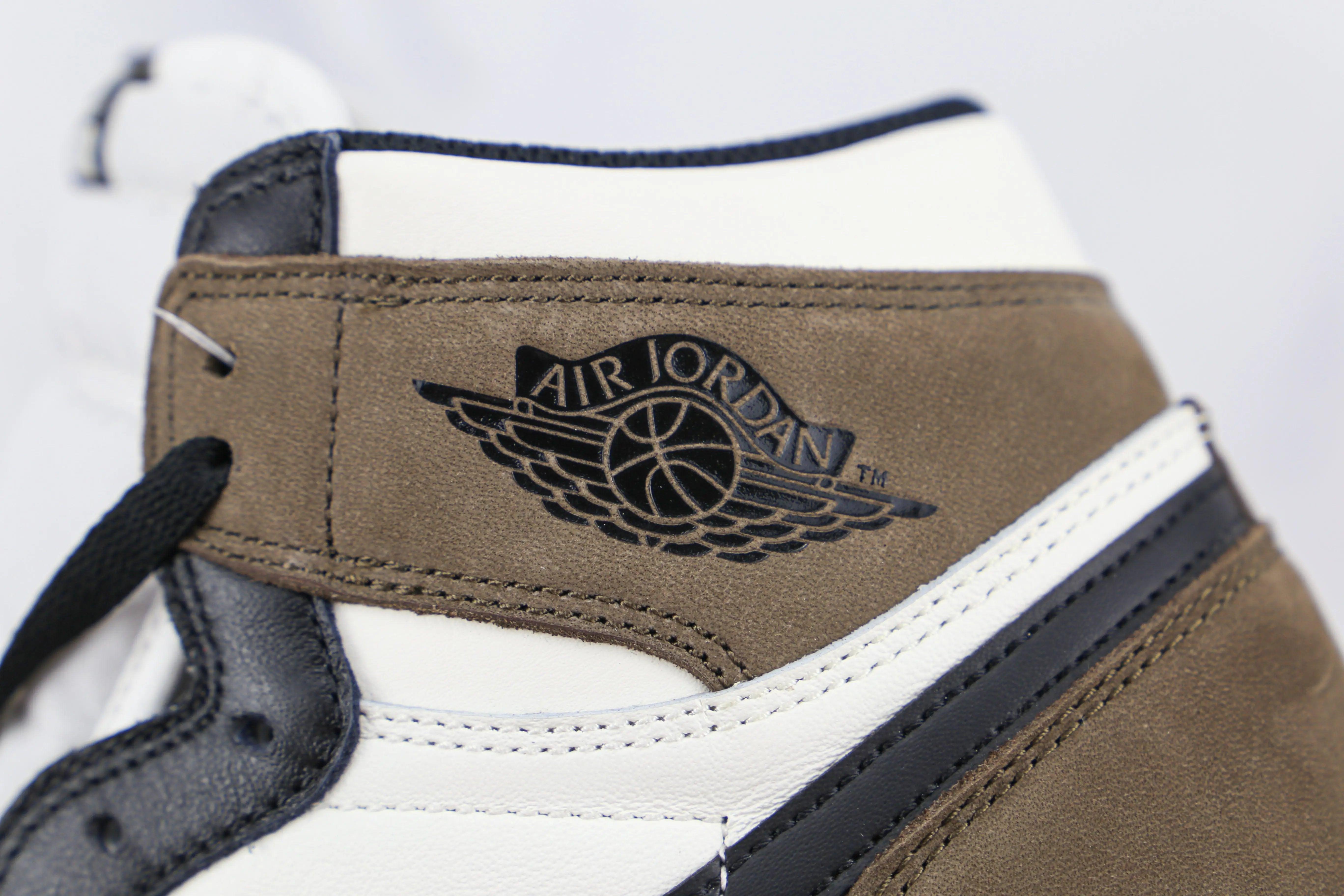 Custom Jordan 1  Retro High Dark Mocha High Q ( Customs And Box ), Jordan 1 Sneakers Active luxurysteps