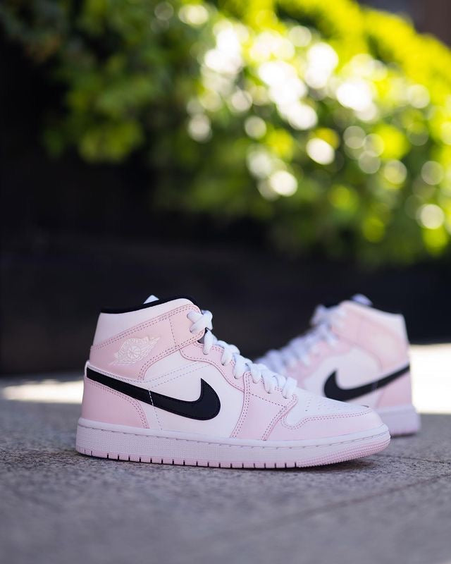 Custom Air Jordan 1 Pink Mid High Q - fashionupstore1