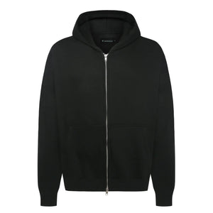 Double Zipped Hoodie - Black - fashionupstore1