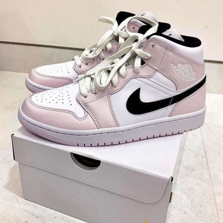 Custom Air Jordan 1 Pink Mid High Q - fashionupstore1