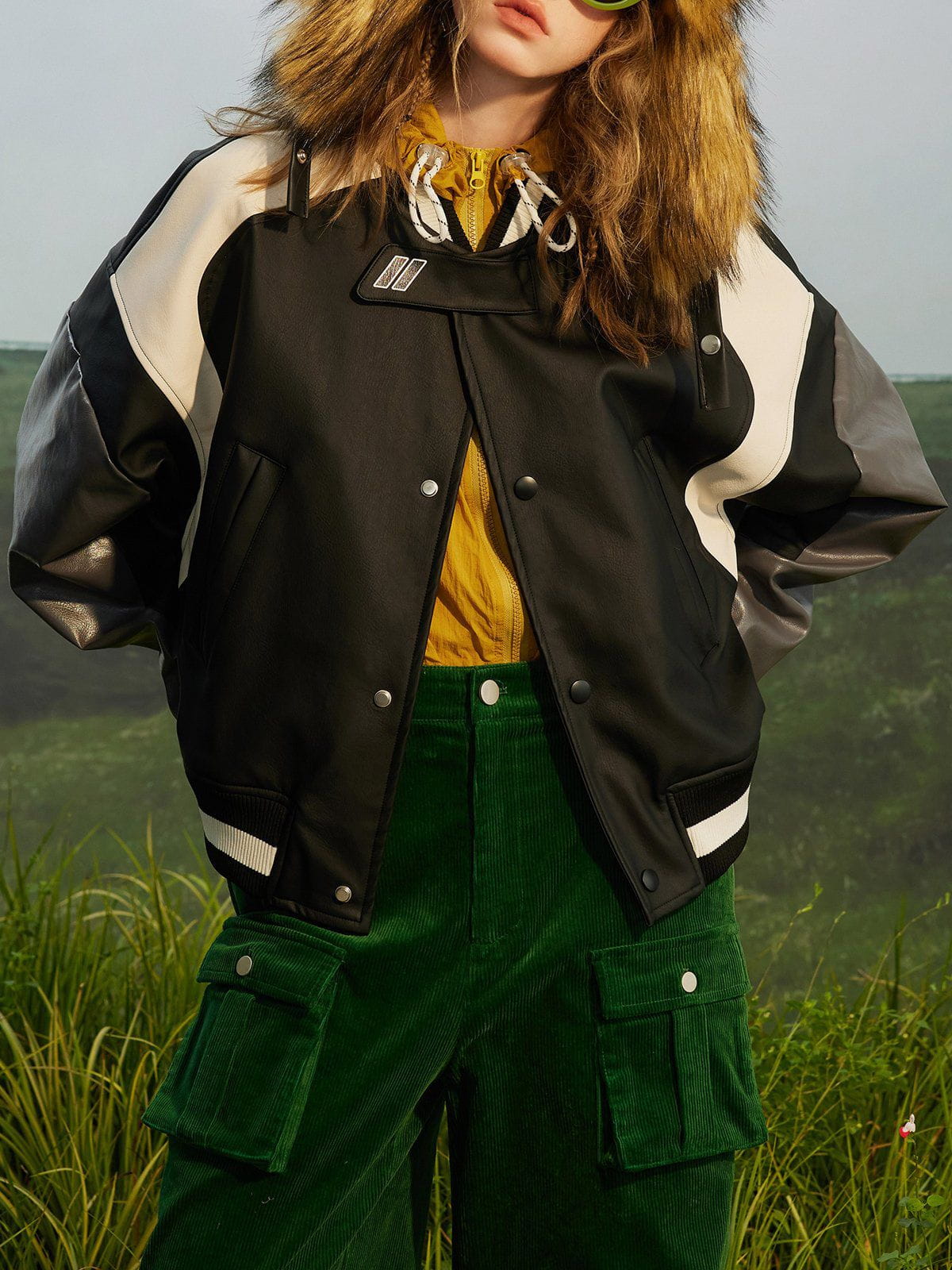 1984® - Multicolor Patchwork PU Leather Jackets - fashionupstore1