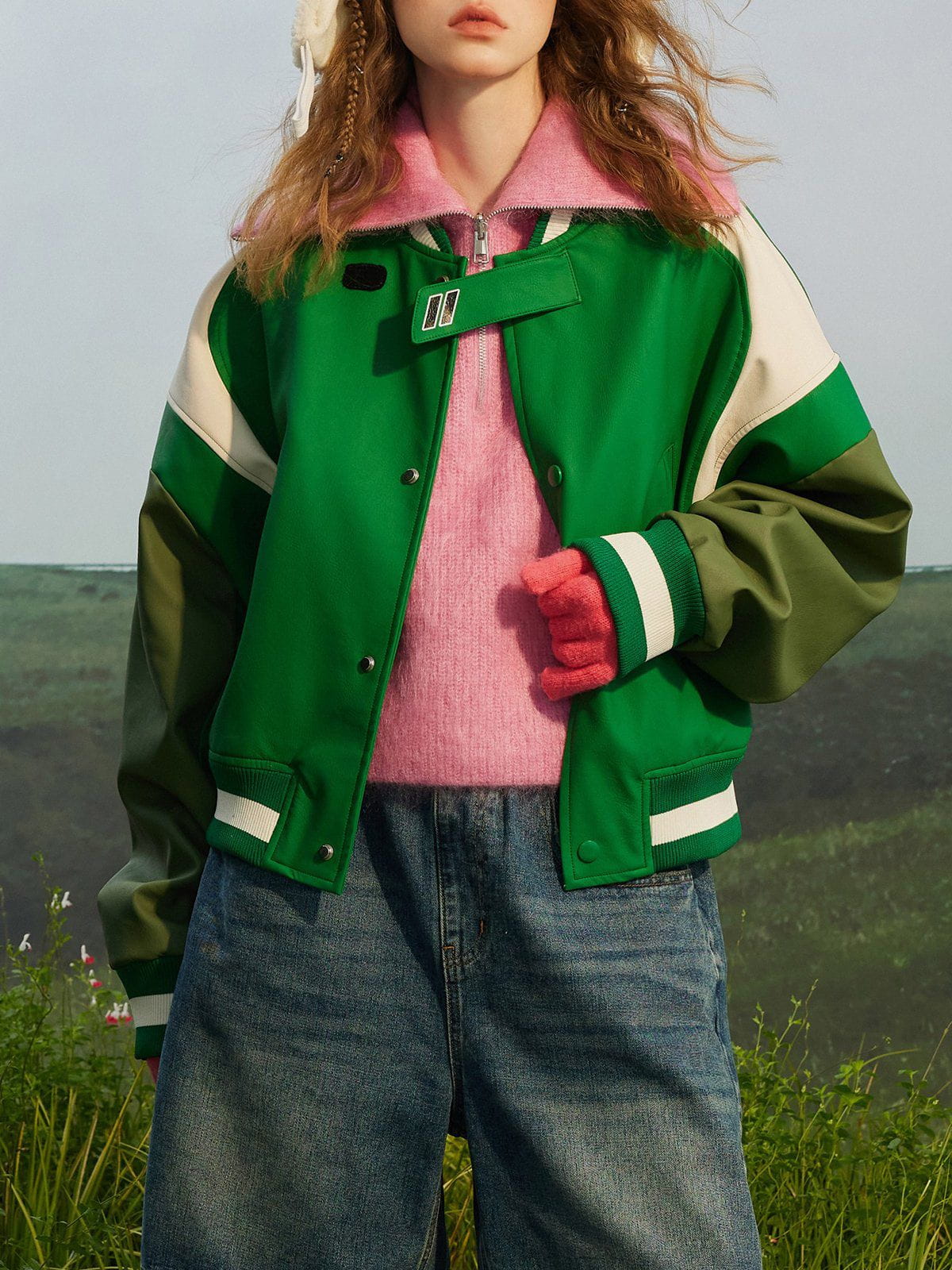 1984® - Multicolor Patchwork PU Leather Jackets - fashionupstore1