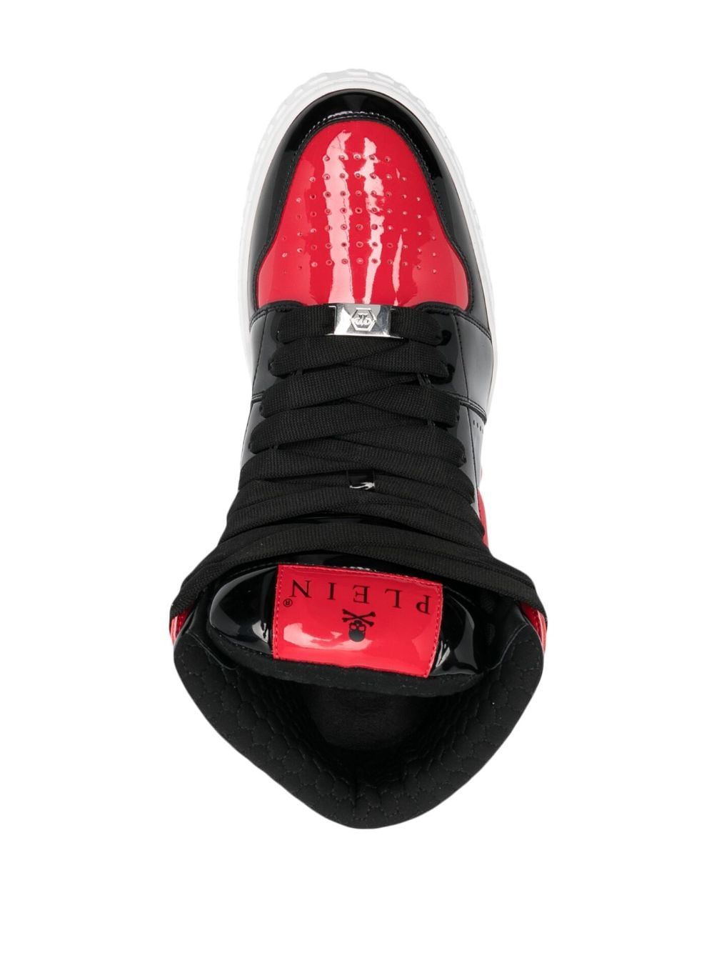 PHILIPP PLEIN SKULL & BONES HIGH-TOP SNEAKERS - fashionupstore1