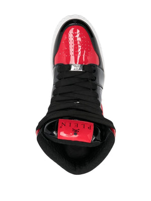 PHILIPP PLEIN SKULL & BONES HIGH-TOP SNEAKERS - fashionupstore1