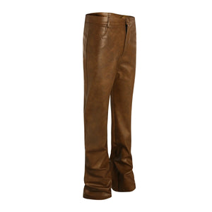 Flare Denim - Leather Brown - fashionupstore1