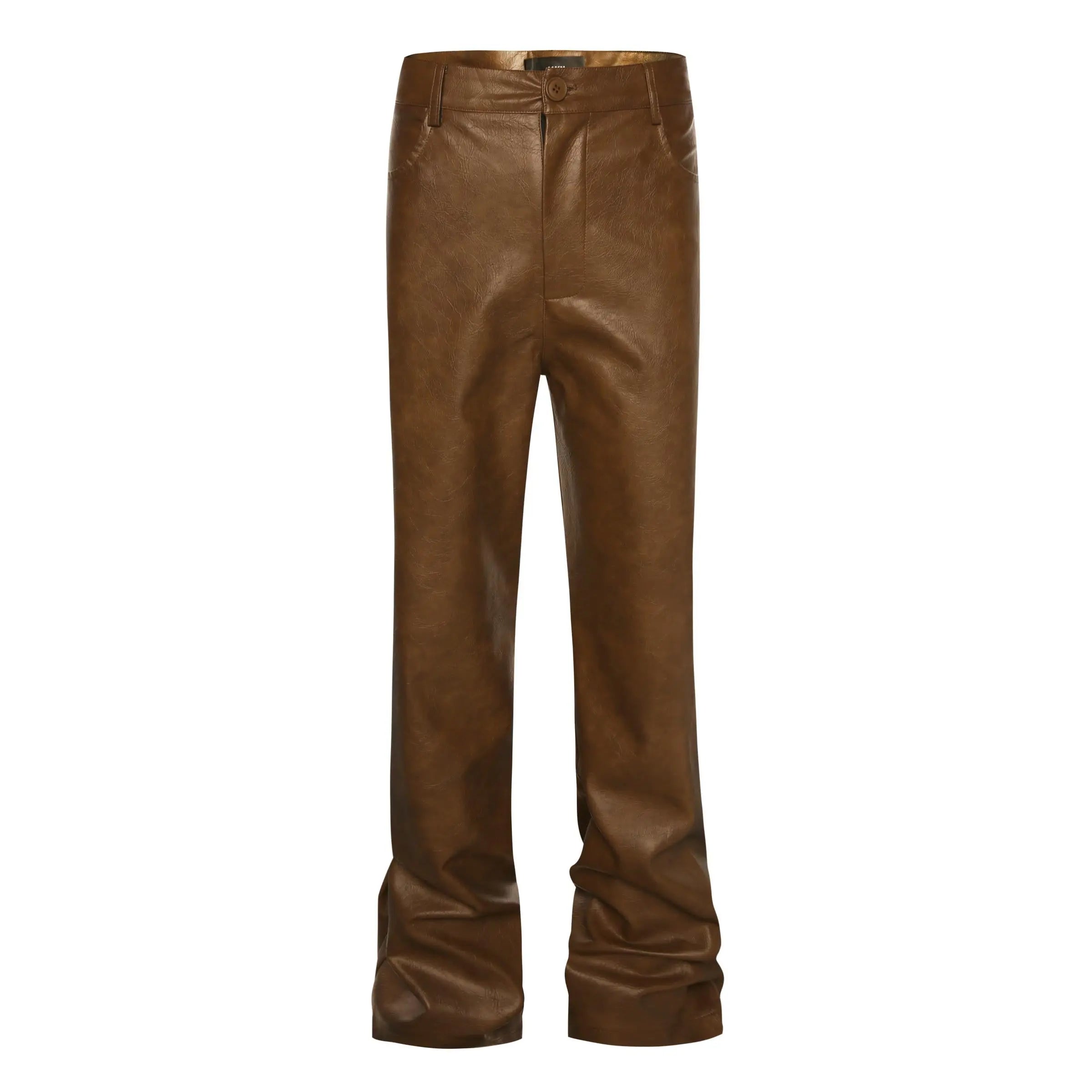 Flare Denim - Leather Brown - fashionupstore1