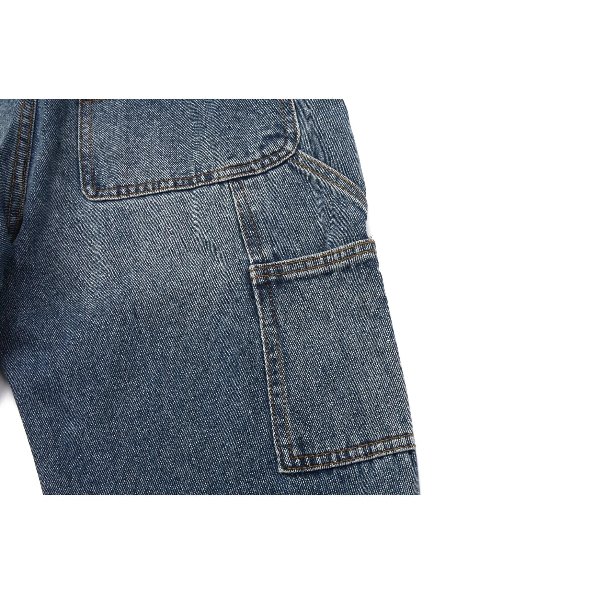 Flare Denim - Patch-work Indigo - fashionupstore1