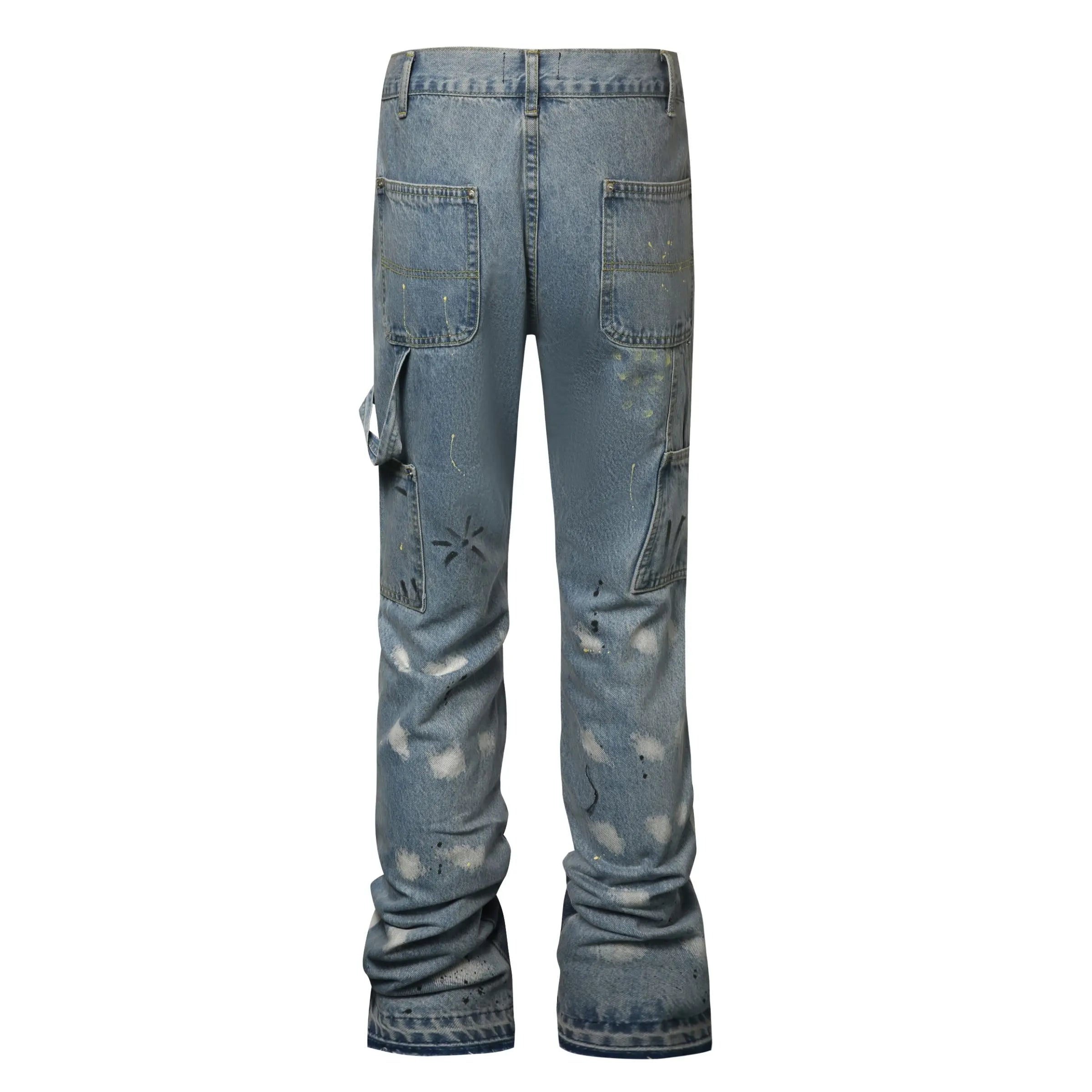 Flare Denim - Patch-work Light - fashionupstore1