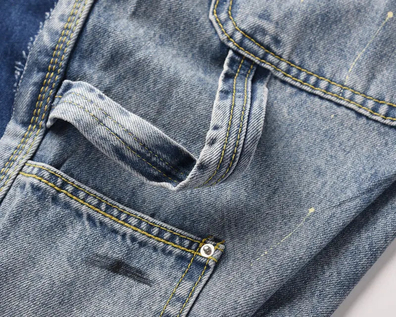 Flare Denim - Patch-work Light - fashionupstore1