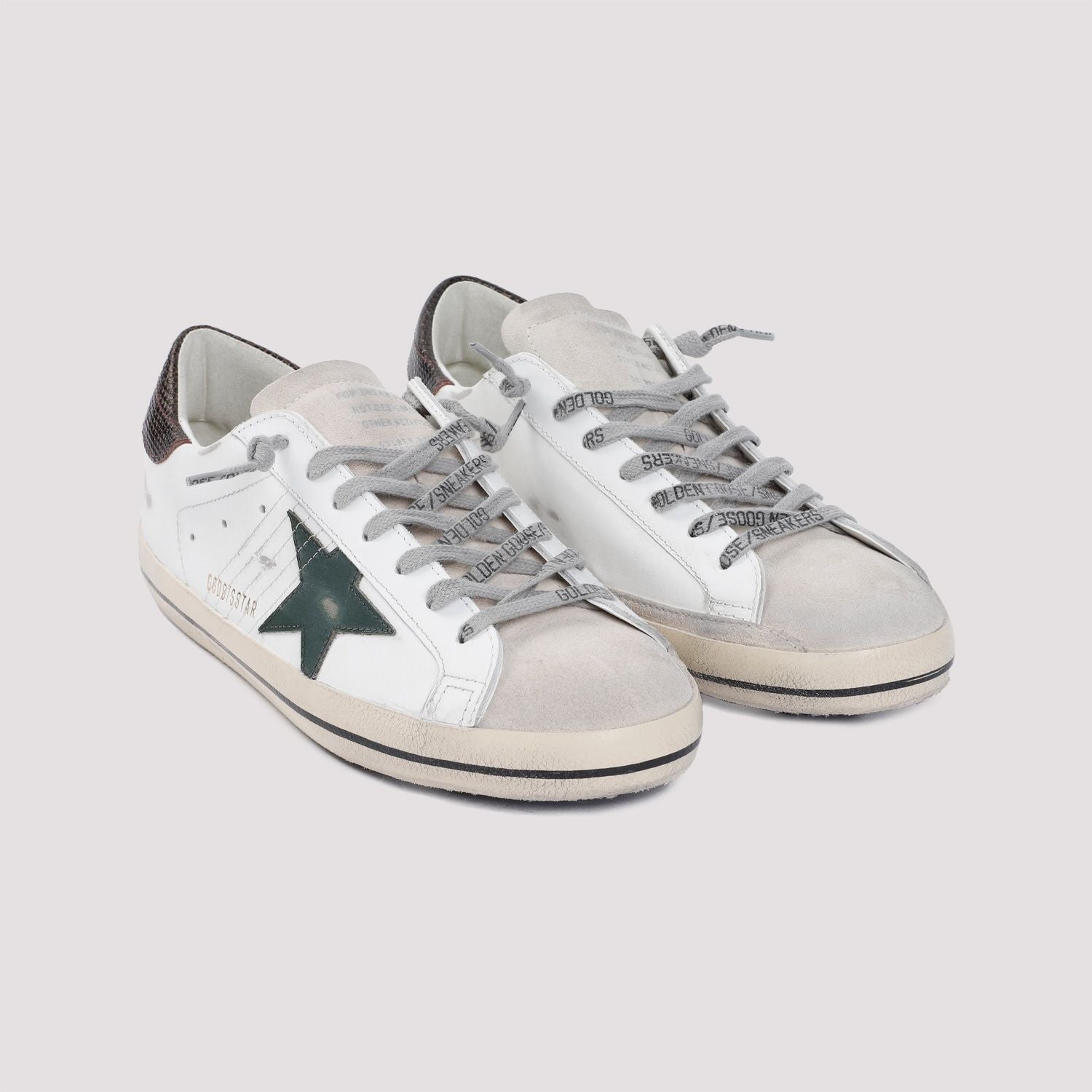 SUPER-STAR LTD TRAINER WITH CROCODILE PRINT STAR - fashionupstore1