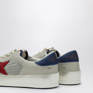 STARDAN WHITE/BLUE/RED LOW SNEAKER - fashionupstore1