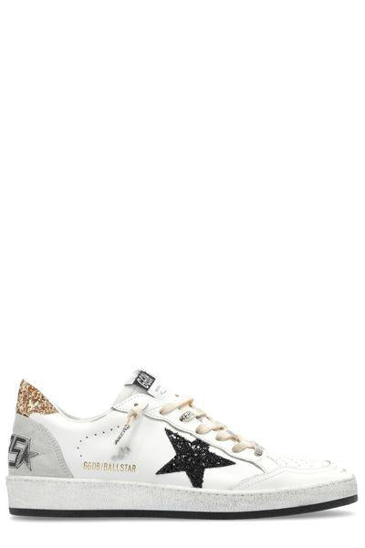 SNEAKERS BALL STAR WITHE/ BLACK WITH GLITTER - fashionupstore1