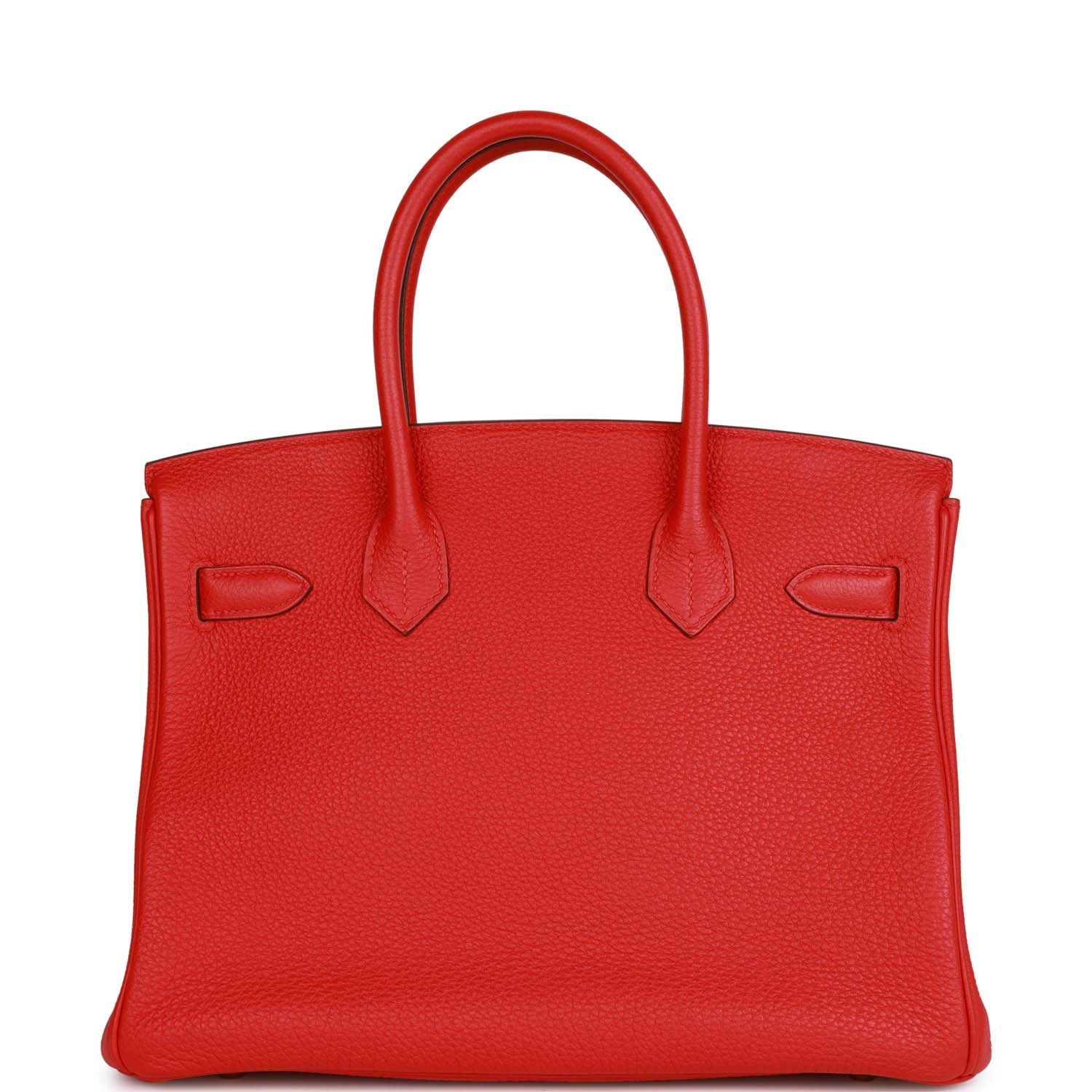 Pre-owned Hermes Birkin 30 Rouge de Coeur Togo Gold Hardware - fashionupstore1