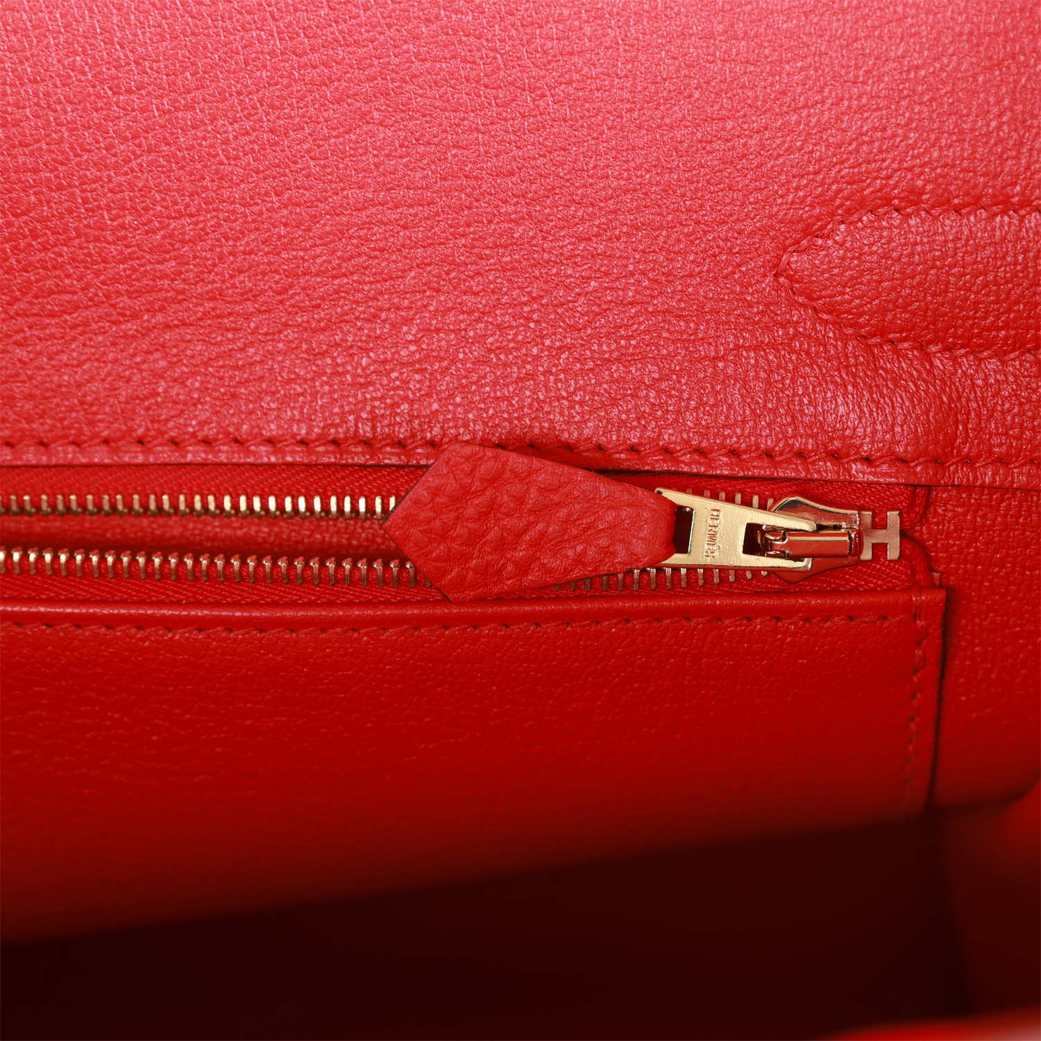 Pre-owned Hermes Birkin 30 Rouge de Coeur Togo Gold Hardware - fashionupstore1