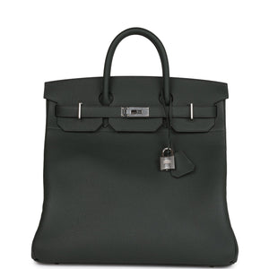 Hermes HAC Birkin 40 Vert Fonce Togo Palladium Hardware - fashionupstore1