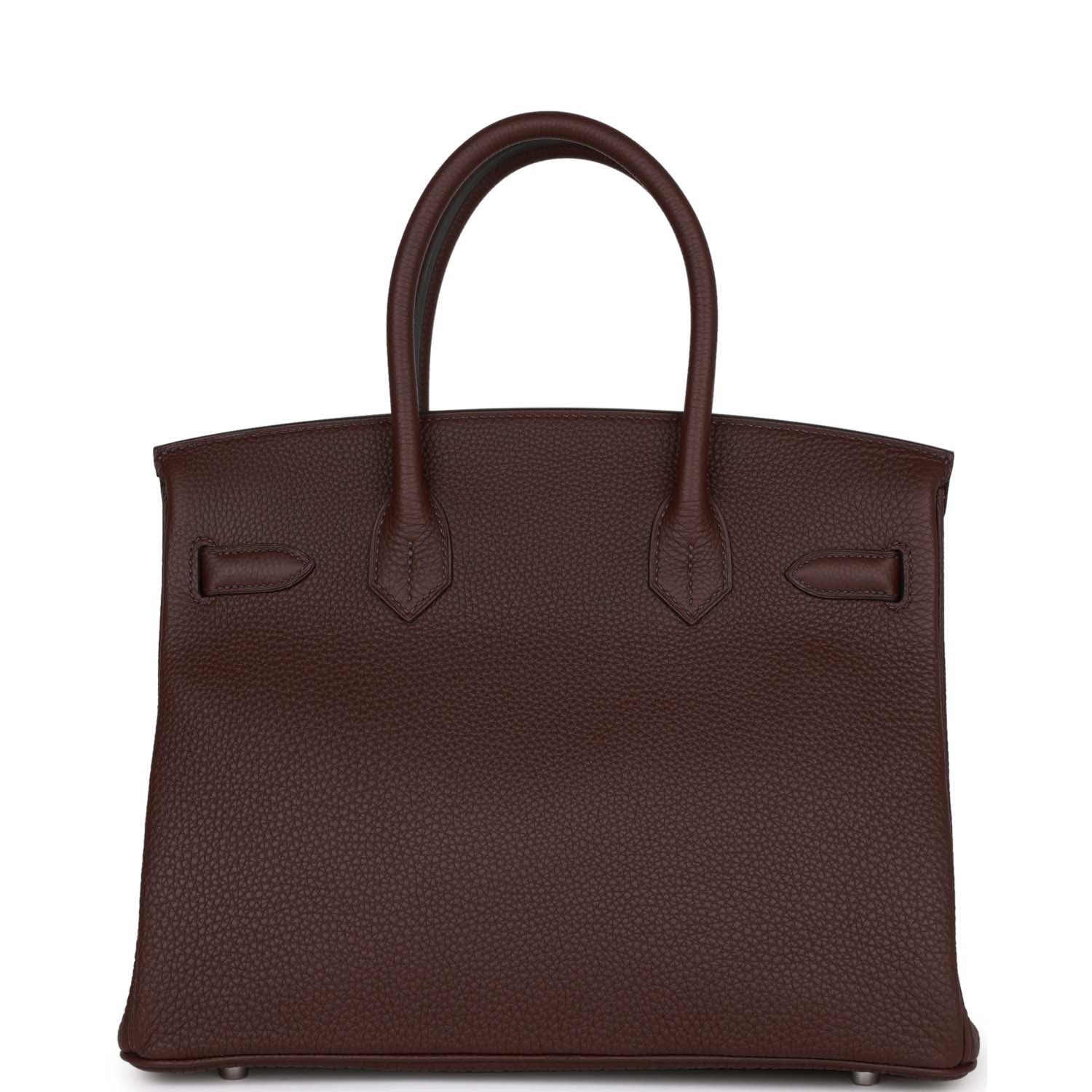 Hermes Birkin 30 Rouge Sellier Togo Palladium Hardware - fashionupstore1