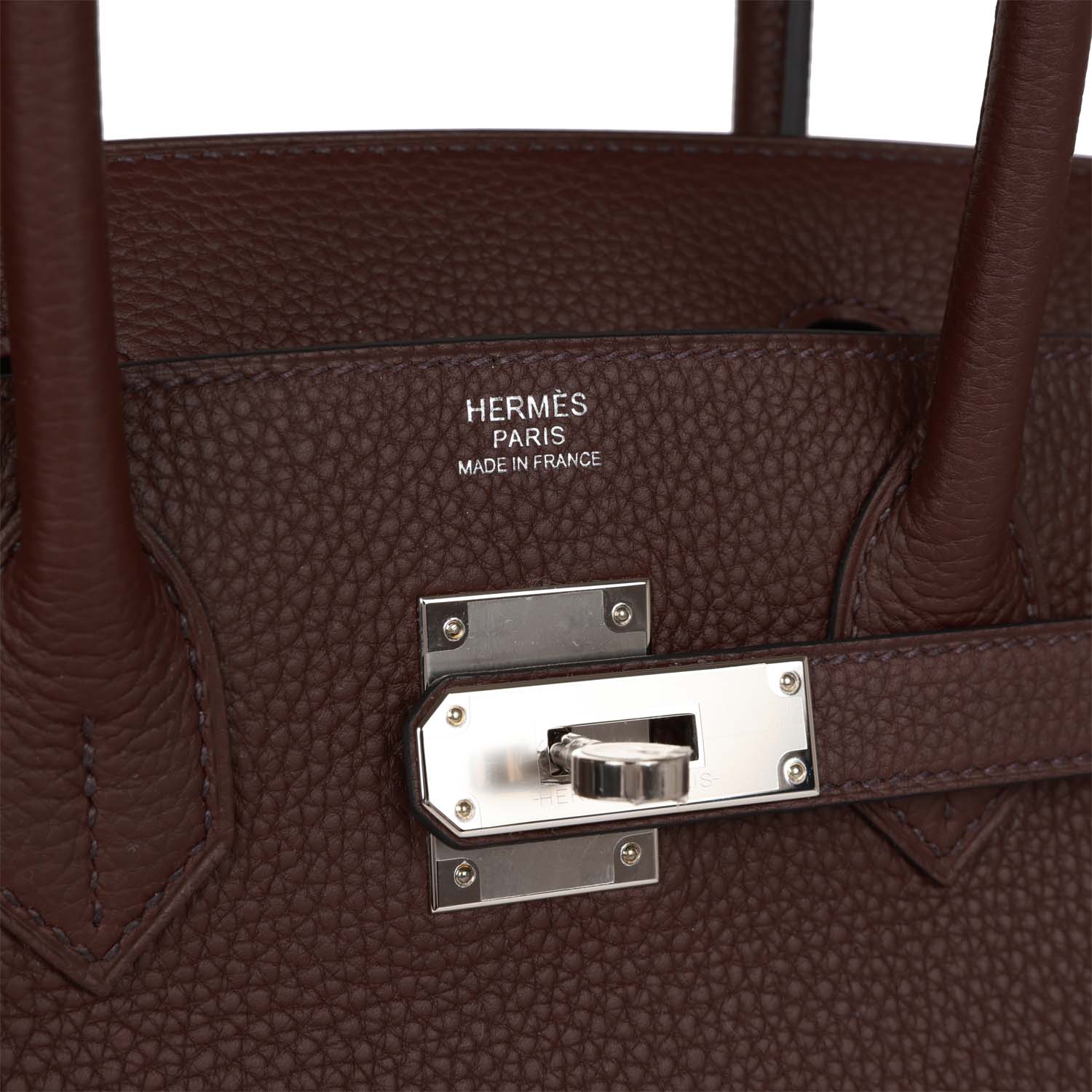 Hermes Birkin 30 Rouge Sellier Togo Palladium Hardware - fashionupstore1