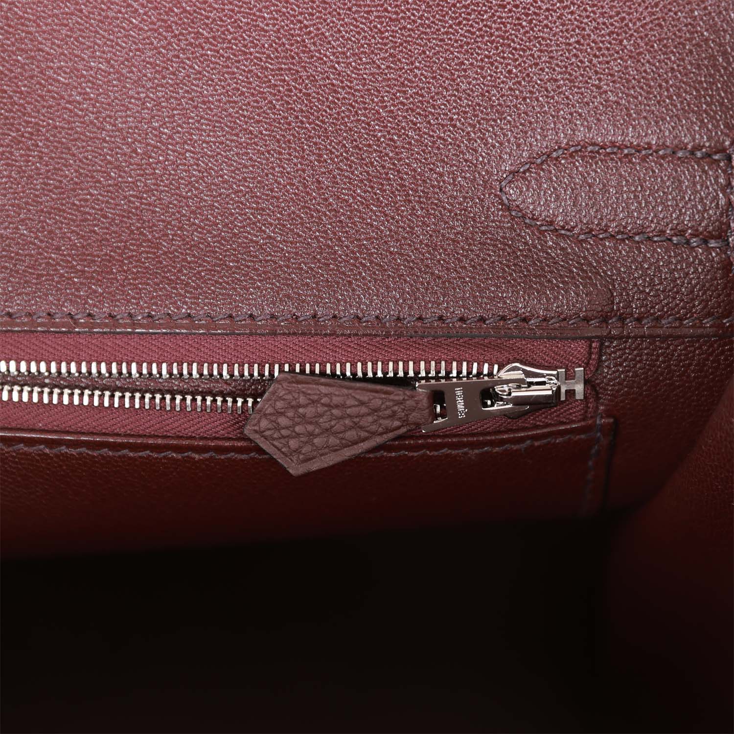 Hermes Birkin 30 Rouge Sellier Togo Palladium Hardware - fashionupstore1