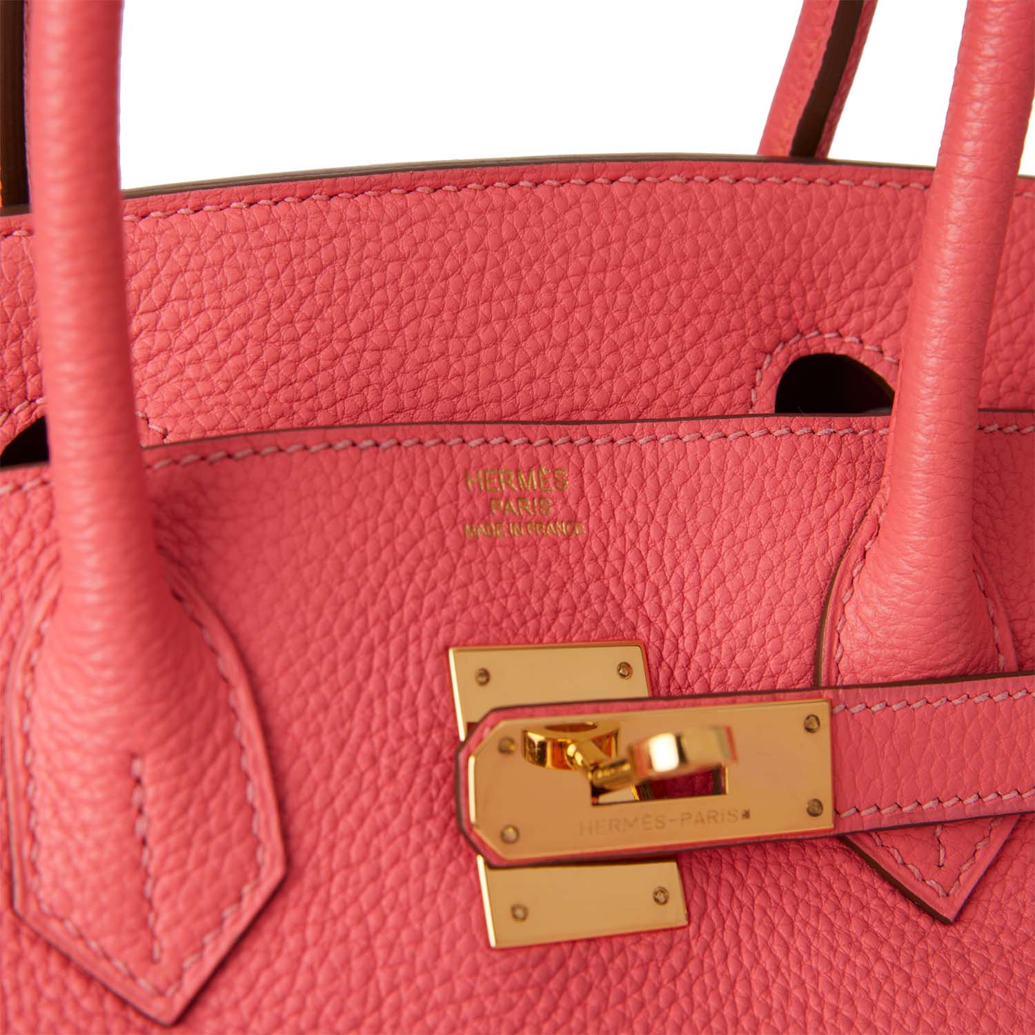 Pre-owned Hermes Birkin 30 Rose Lipstick Togo Gold Hardware - fashionupstore1