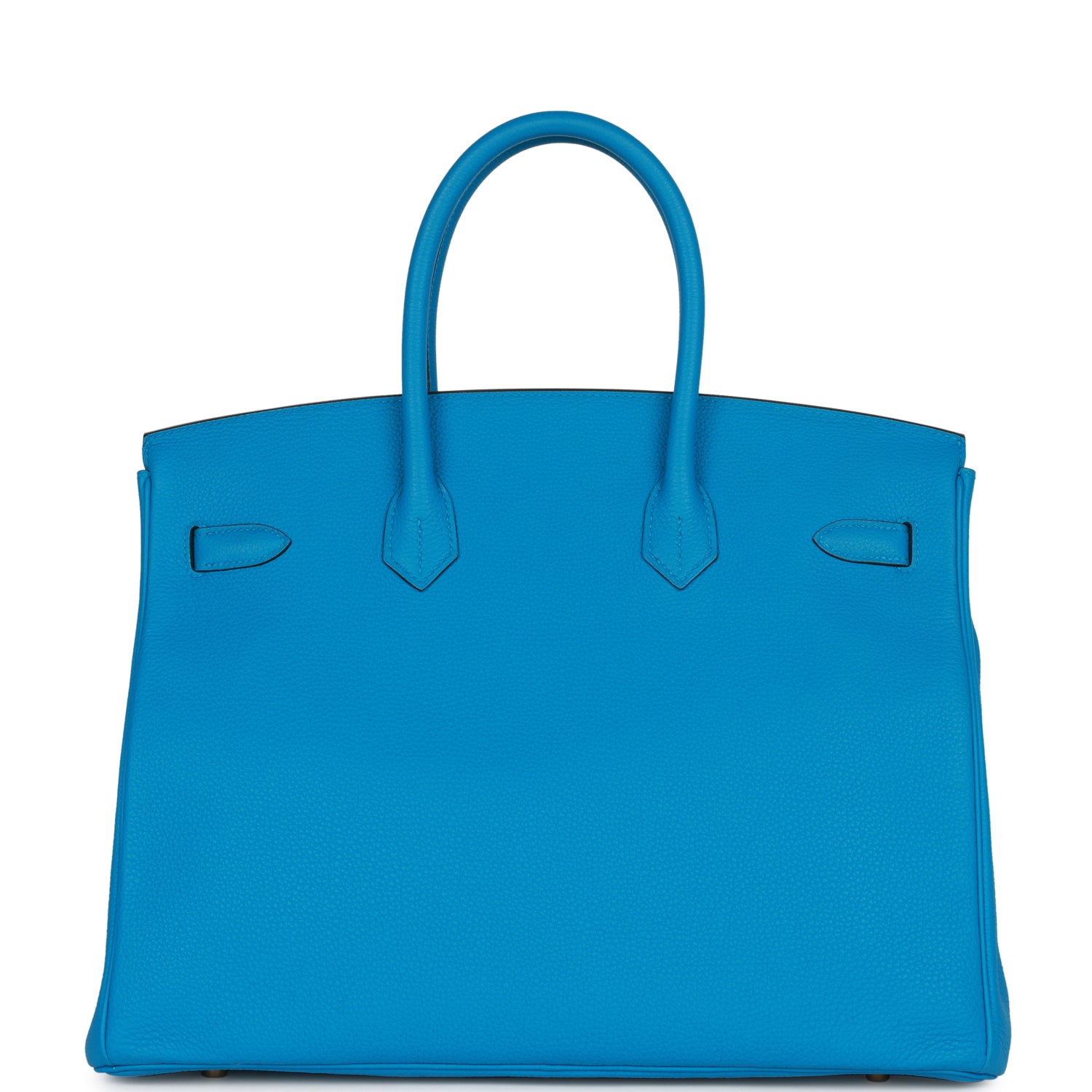 Pre-owned Hermes Birkin 35 Bleu Zanzibar Togo Gold Hardware - fashionupstore1