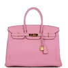 Pre-owned Hermes Birkin 35 Bubblegum Togo Gold Hardware - fashionupstore1