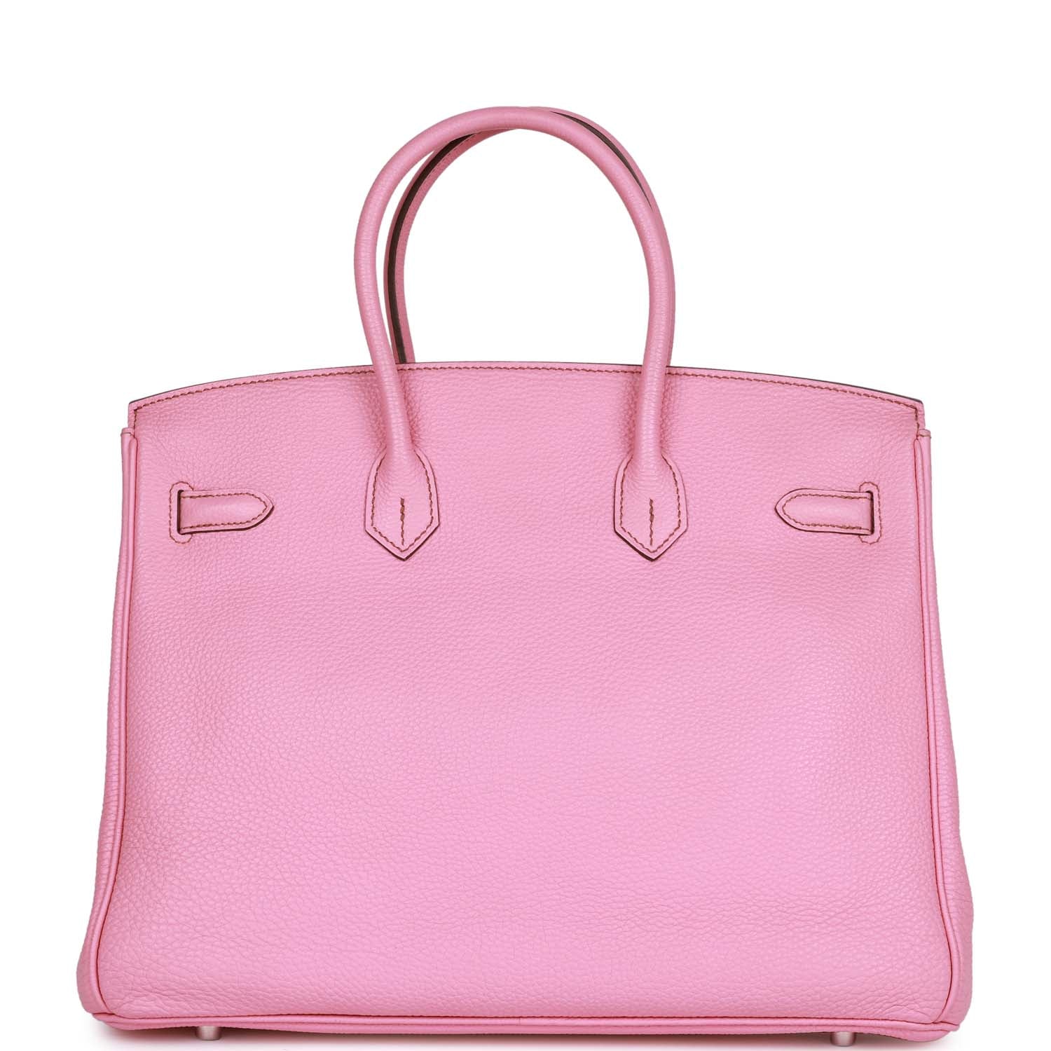 Pre-owned Hermes Birkin 35 Bubblegum Togo Palladium Hardware - fashionupstore1