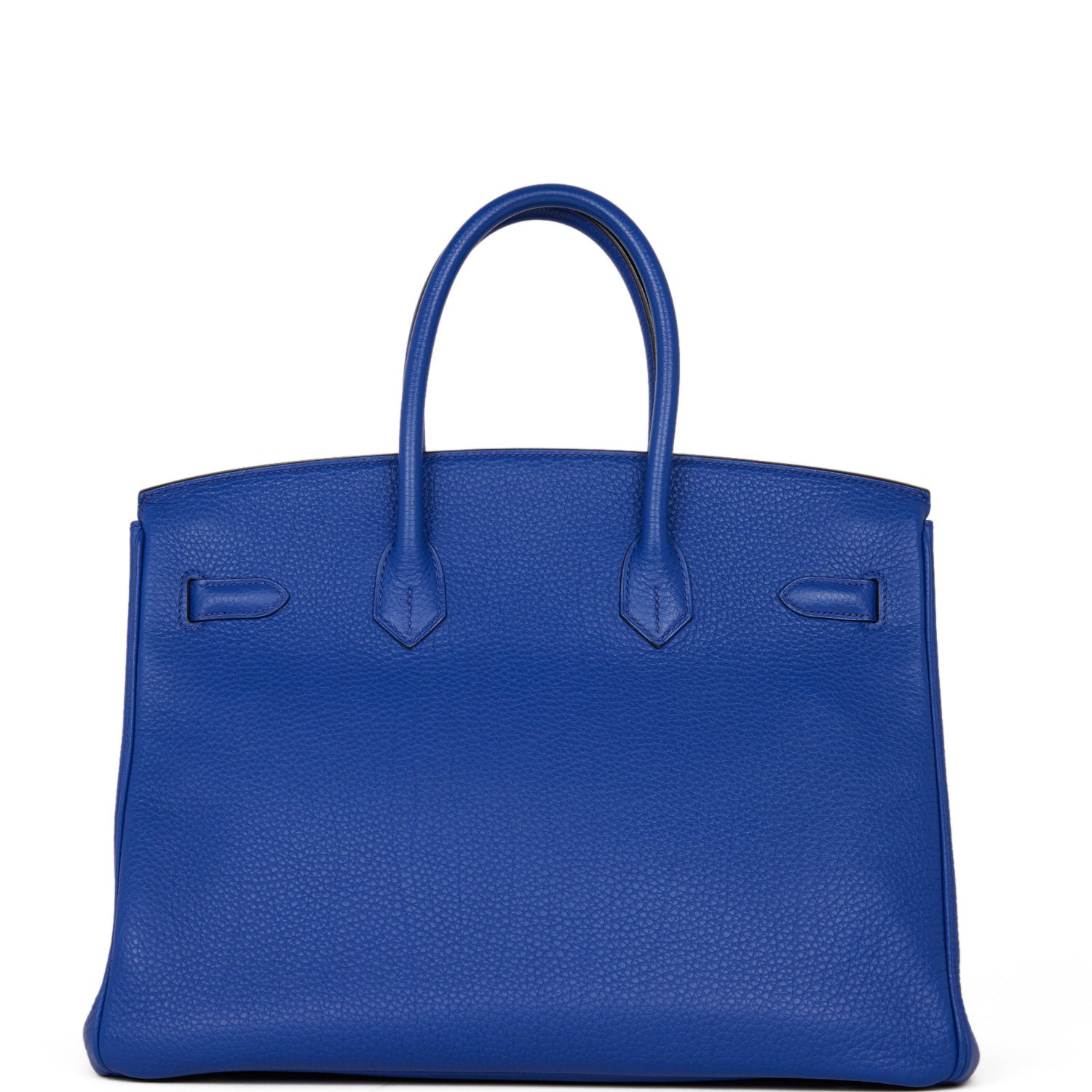 Pre-owned Hermes Birkin 35 Bleu Electric Togo Palladium Hardware - fashionupstore1