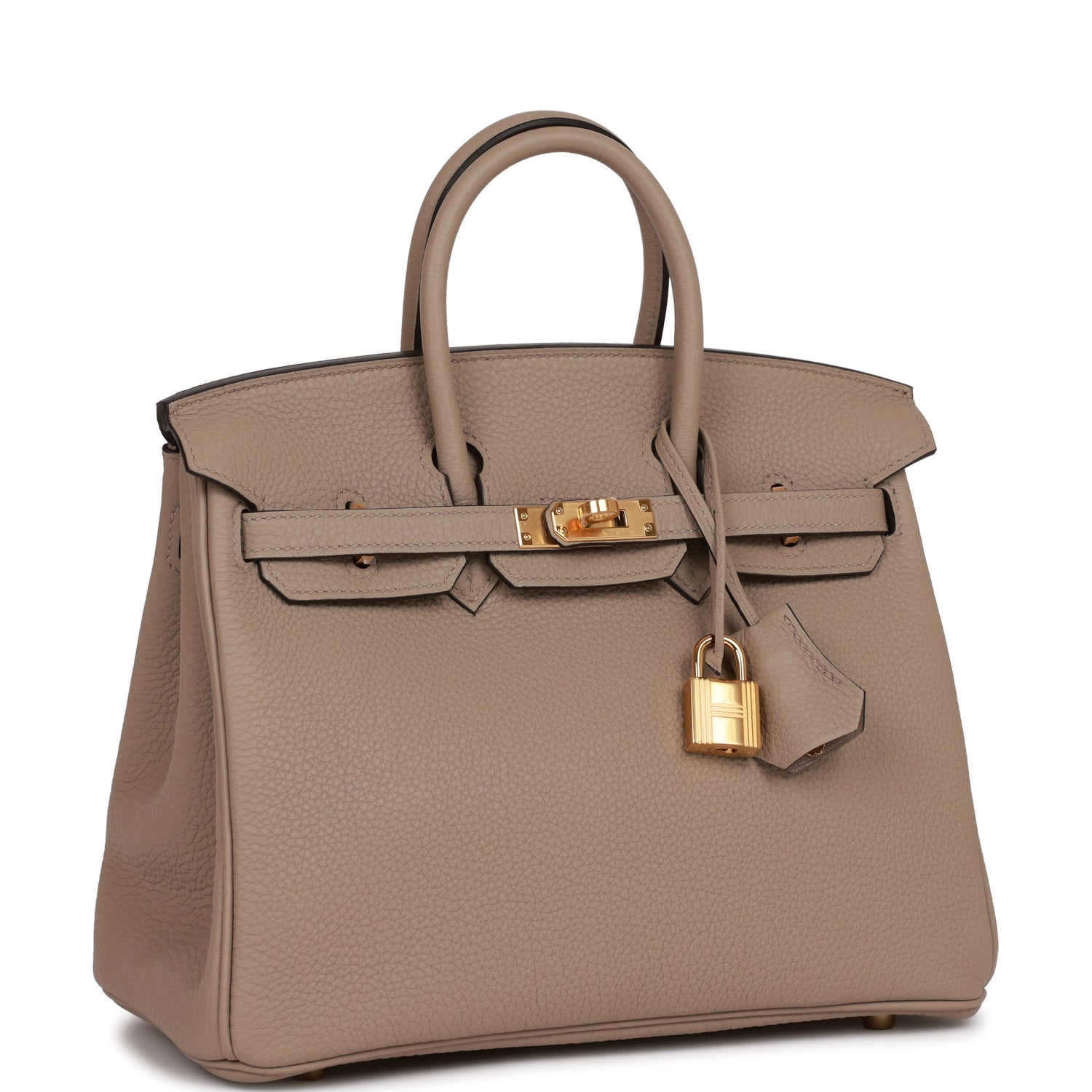 Hermes Birkin 25 Gris Tourterelle Togo Gold Hardware - fashionupstore1