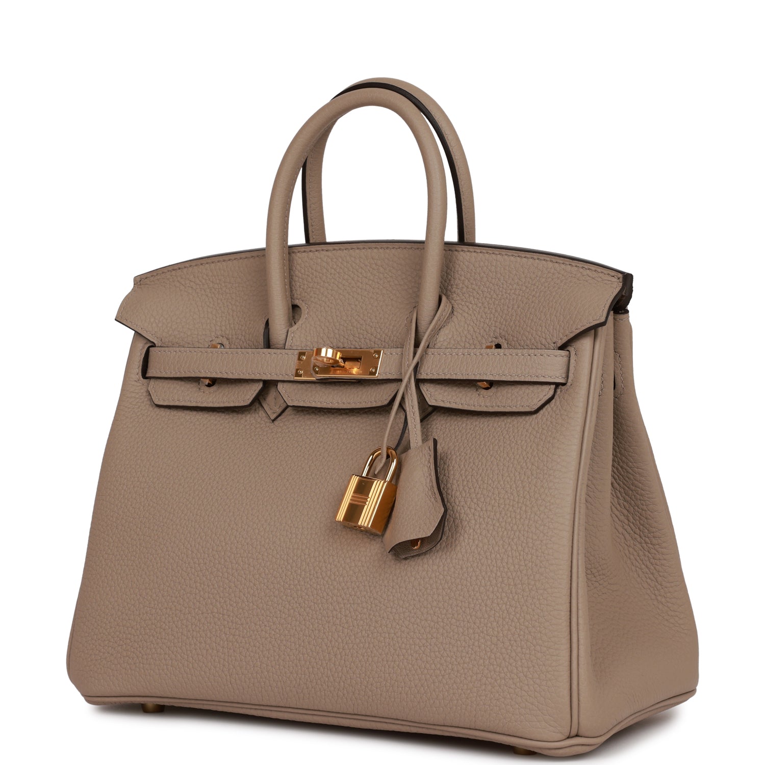 Hermes Birkin 25 Gris Tourterelle Togo Gold Hardware - fashionupstore1