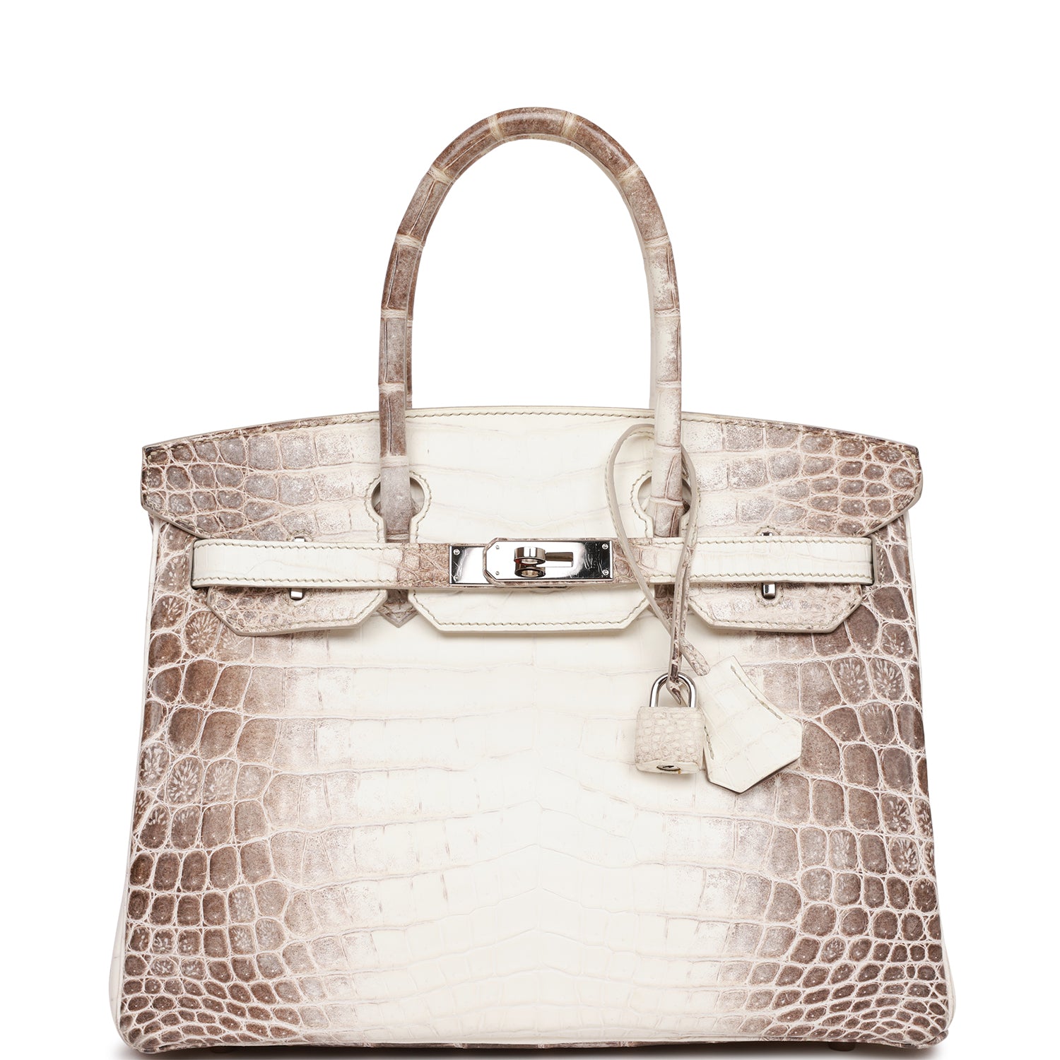 Hermes Birkin 30 Himalaya Niloticus Crocodile Palladium Hardware - fashionupstore1