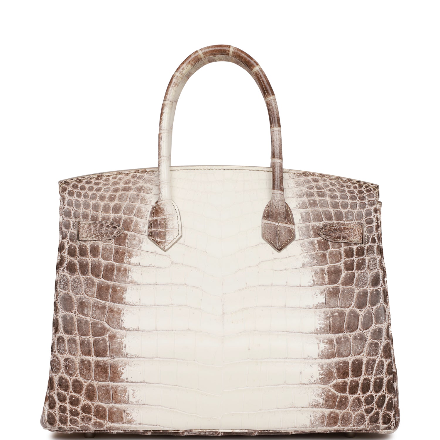 Pre-owned Hermes Birkin 30 Himalaya Niloticus Crocodile Palladium Hardware - fashionupstore1