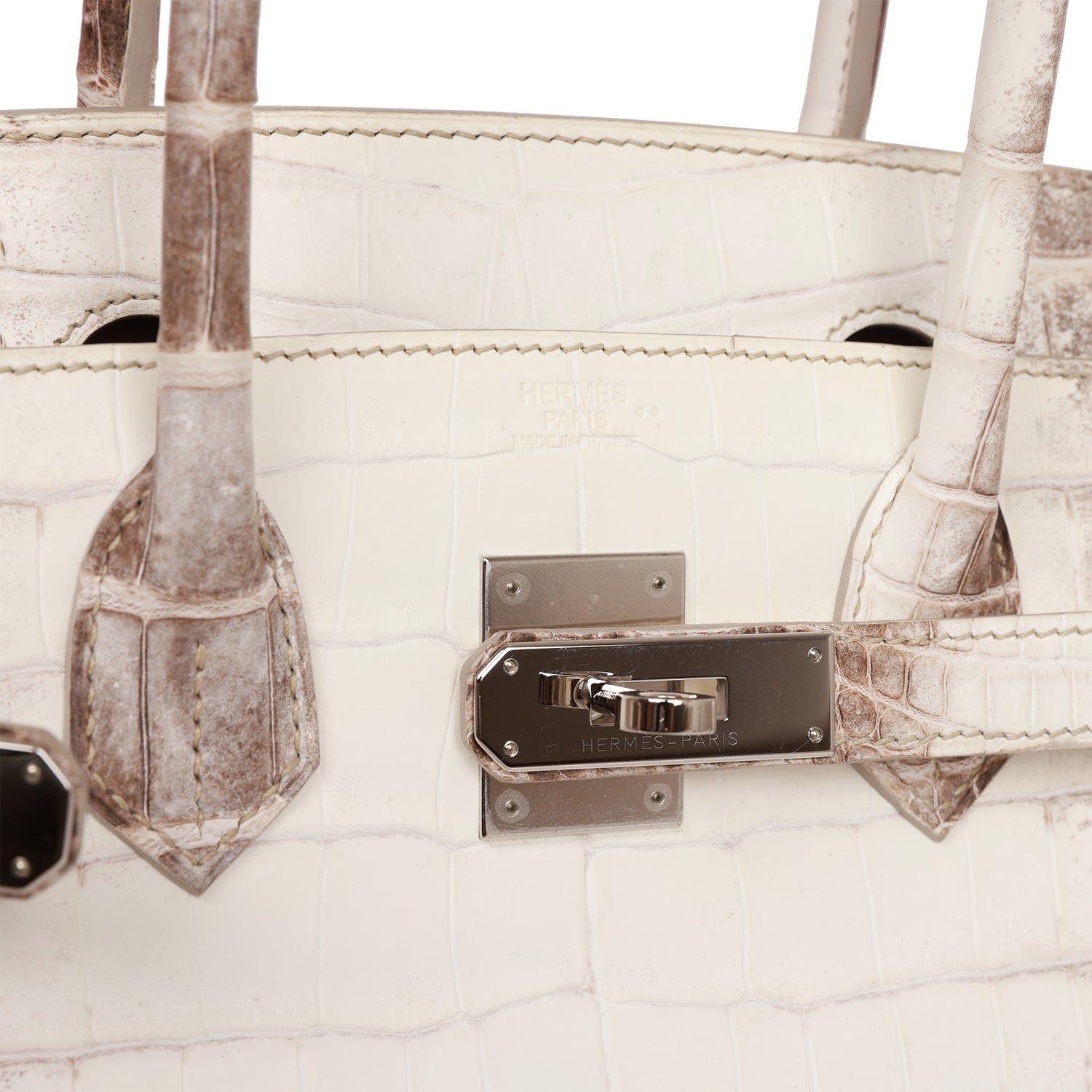 Hermes Birkin 30 Himalaya Niloticus Crocodile Palladium Hardware - fashionupstore1